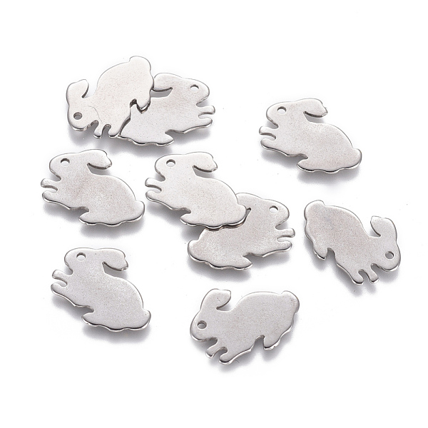 PandaHall 201 Stainless Steel Bunny Charms, Rabbit, Stainless Steel Color, 11.5x16x0.7mm, Hole: 1mm 201 Stainless Steel Rabbit
PandaHall 201 Stainless Steel Bunny Charms, Rabbit, Stainless Steel Color, 11.5x16x0.7mm, Hole: 1mm 201 Stainless Steel Rabbit