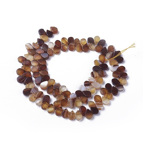 PandaHall Dyed Natural Agate Beads Strands, Top Drilled Beads, Teardrop, Dark Goldenrod, 7.5~8x5~5.5x2.5~3mm, Hole: 1mm, about 112pcs/strand..., Gold
PandaHall Dyed Natural Agate Beads Strands, Top Drilled Beads, Teardrop, Dark Goldenrod, 7.5~8x5~5.5x2.5~3mm, Hole: 1mm, about 112pcs/strand..., Gold