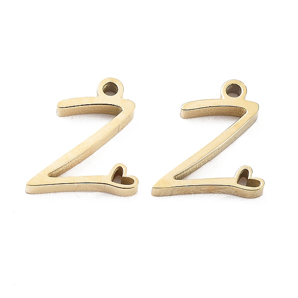 PandaHall 304 Stainless Steel Charms, Laser Cut, Real 14K Gold Plated, Letter Z, 10x8.5x1.5mm, Hole: 1mm 304 Stainless Steel Letter Z
PandaHall 304 Stainless Steel Charms, Laser Cut, Real 14K Gold Plated, Letter Z, 10x8.5x1.5mm, Hole: 1mm 304 Stainless Steel Letter Z