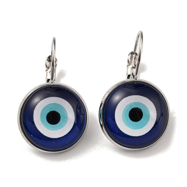 PandaHall Evil Eye Glass Leverback Earrings with Brass Earring Pins, Midnight Blue, 29mm Glass Evil Eye
PandaHall Evil Eye Glass Leverback Earrings with Brass Earring Pins, Midnight Blue, 29mm Glass Evil Eye