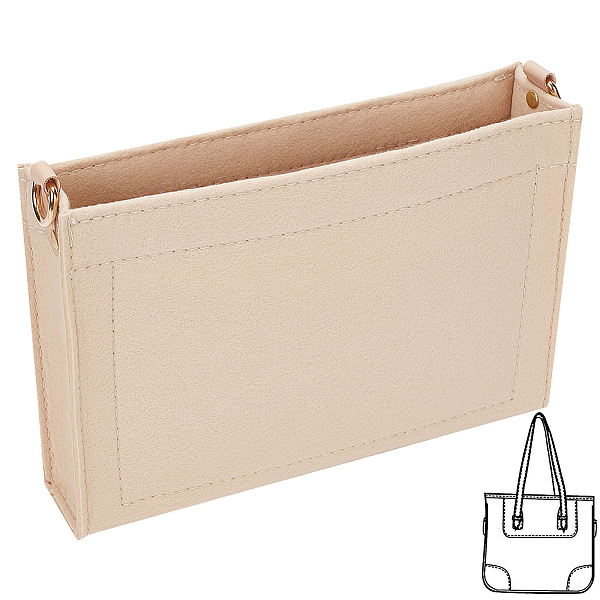 PandaHall Wool Felt Purse Organizer Insert, Handbag Shaper Liner, Travel Toiletry Bag Accessories, Rectangle, BurlyWood, 23x4.5x15.5cm Wool..., Orange
PandaHall Wool Felt Purse Organizer Insert, Handbag Shaper Liner, Travel Toiletry Bag Accessories, Rectangle, BurlyWood, 23x4.5x15.5cm Wool..., Orange
