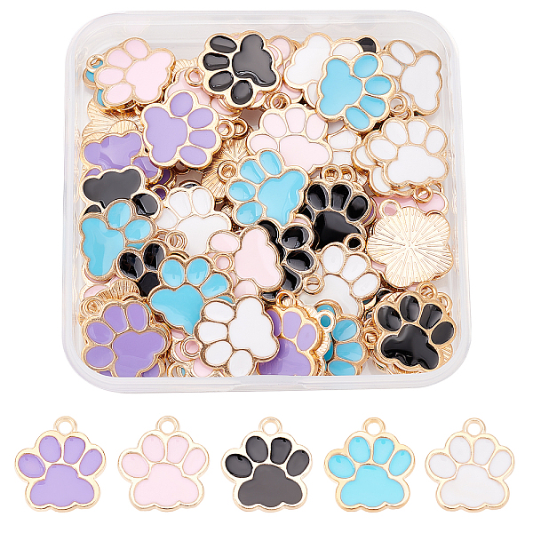 PandaHall SUPERFINDINGS 80Pcs 5 Colors Dog Paw Print Charms Alloy Enamel Footprint Pendants 17.5x16 mm Animal Footprint Chunk Charms for DIY..., Multicolor
PandaHall SUPERFINDINGS 80Pcs 5 Colors Dog Paw Print Charms Alloy Enamel Footprint Pendants 17.5x16 mm Animal Footprint Chunk Charms for DIY..., Multicolor