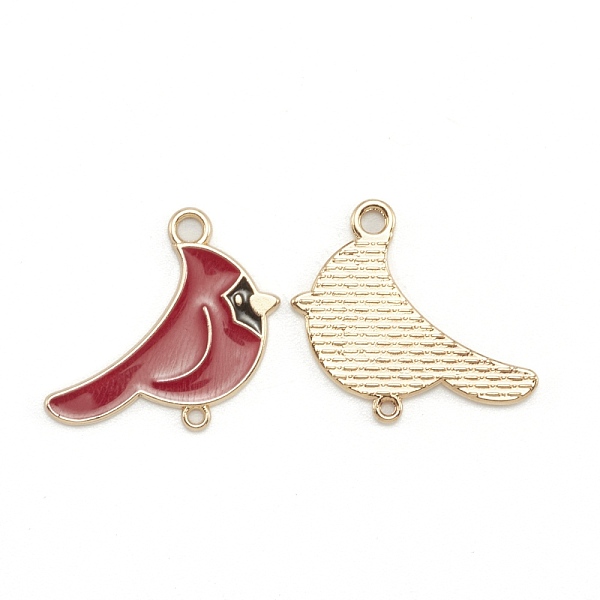 PandaHall Alloy Enamel Links Connectors, Bird, Light Gold, FireBrick, 23x25.5x1.5mm, Hole: 2mm and 1.2mm Alloy+Enamel Bird Red
PandaHall Alloy Enamel Links Connectors, Bird, Light Gold, FireBrick, 23x25.5x1.5mm, Hole: 2mm and 1.2mm Alloy+Enamel Bird Red