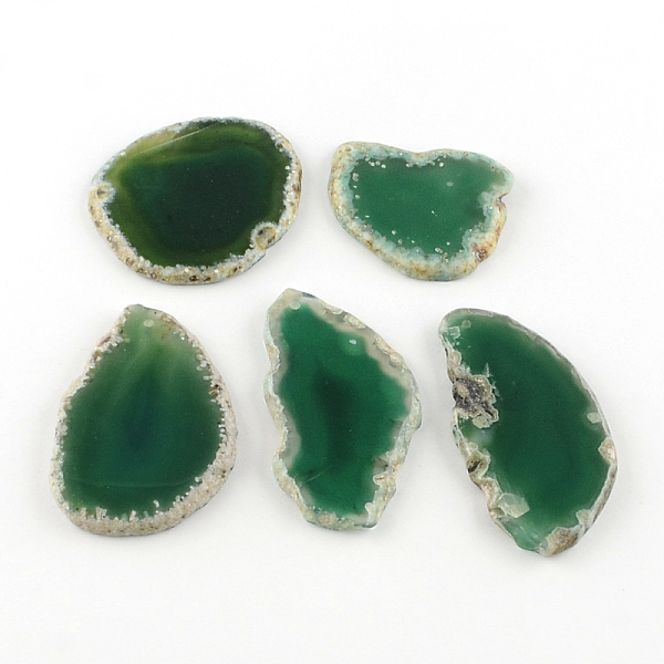 PandaHall Dyed Mixed Shape Natural Agate Gemstone Big Pendants, Sea Green, 39~85x26~62x5~6mm, Hole: 2mm Natural Agate Mixed Shapes Green
PandaHall Dyed Mixed Shape Natural Agate Gemstone Big Pendants, Sea Green, 39~85x26~62x5~6mm, Hole: 2mm Natural Agate Mixed Shapes Green