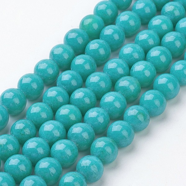 PandaHall Natural Mashan Jade Round Beads Strands, Dyed, Cyan, 8mm, Hole: 1mm, about 51pcs/strand, 15.7 inch Mashan Jade Round Cyan
PandaHall Natural Mashan Jade Round Beads Strands, Dyed, Cyan, 8mm, Hole: 1mm, about 51pcs/strand, 15.7 inch Mashan Jade Round Cyan
