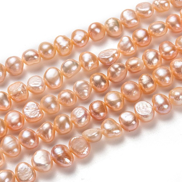 PandaHall Natural Cultured Freshwater Pearl Beads Strands, Potato, Coral, 5~7x6~8mm, Hole: 0.6mm, about 58pcs/strand, 13.78 inch(35cm) Pearl..., Red
PandaHall Natural Cultured Freshwater Pearl Beads Strands, Potato, Coral, 5~7x6~8mm, Hole: 0.6mm, about 58pcs/strand, 13.78 inch(35cm) Pearl..., Red