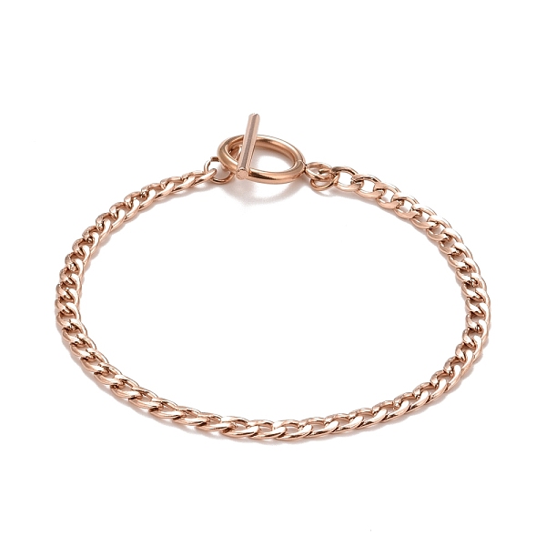 PandaHall Ion Plating(IP) 304 Stainless Steel Chain Bracelets for Women or Men, Curb Chain Bracelets, Rose Gold, 8 inch(20.45cm) 304...
PandaHall Ion Plating(IP) 304 Stainless Steel Chain Bracelets for Women or Men, Curb Chain Bracelets, Rose Gold, 8 inch(20.45cm) 304...