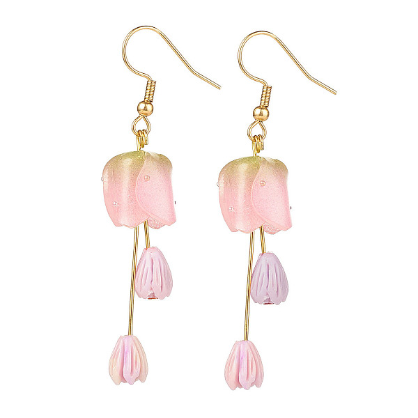 PandaHall Plastic 3D Flower Long Dangle Earrings, Gold Plated 304 Stainless Steel Jewelry for Women, Pink, 62mm, Pin: 0.8mm Plastic Pink
PandaHall Plastic 3D Flower Long Dangle Earrings, Gold Plated 304 Stainless Steel Jewelry for Women, Pink, 62mm, Pin: 0.8mm Plastic Pink