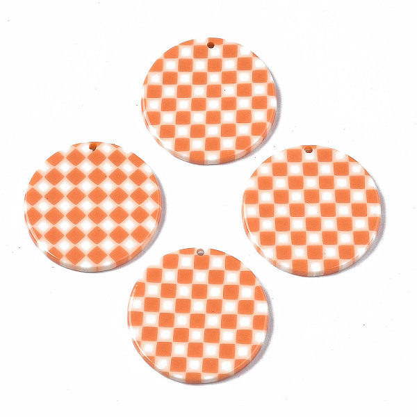 PandaHall Opaque Cellulose Acetate(Resin) Pendants, Flat Round with Grid Pattern, Coral, 27.5x27.5x2.5mm, Hole: 1.4mm Cellulose Acetate Flat..., Red
PandaHall Opaque Cellulose Acetate(Resin) Pendants, Flat Round with Grid Pattern, Coral, 27.5x27.5x2.5mm, Hole: 1.4mm Cellulose Acetate Flat..., Red