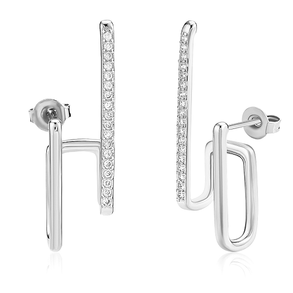 PandaHall Silver Hoop Earrings Studs 18K Gold Plated Open C Shape Hoop Earrings Studs Simple Hypoallergenic Dainty CZ Studs Jewelry Gift for..., Clear
PandaHall Silver Hoop Earrings Studs 18K Gold Plated Open C Shape Hoop Earrings Studs Simple Hypoallergenic Dainty CZ Studs Jewelry Gift for..., Clear