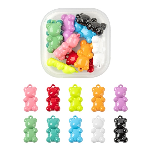 PandaHall 10Pcs 10 Colors Spray Painted Brass Pendants, Bear, Mixed Color, 17x9x4.5mm, Hole: 0.9mm, 1pc/color Brass Bear Multicolor
PandaHall 10Pcs 10 Colors Spray Painted Brass Pendants, Bear, Mixed Color, 17x9x4.5mm, Hole: 0.9mm, 1pc/color Brass Bear Multicolor