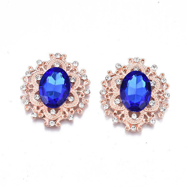 PandaHall Alloy Cabochons, with Acrylic Rhinestone and Glass Rhinestone, Faceted, Flower, Rose Gold, Mixed Color, 32.5x29x6mm Acrylic..., Multicolor
PandaHall Alloy Cabochons, with Acrylic Rhinestone and Glass Rhinestone, Faceted, Flower, Rose Gold, Mixed Color, 32.5x29x6mm Acrylic..., Multicolor
