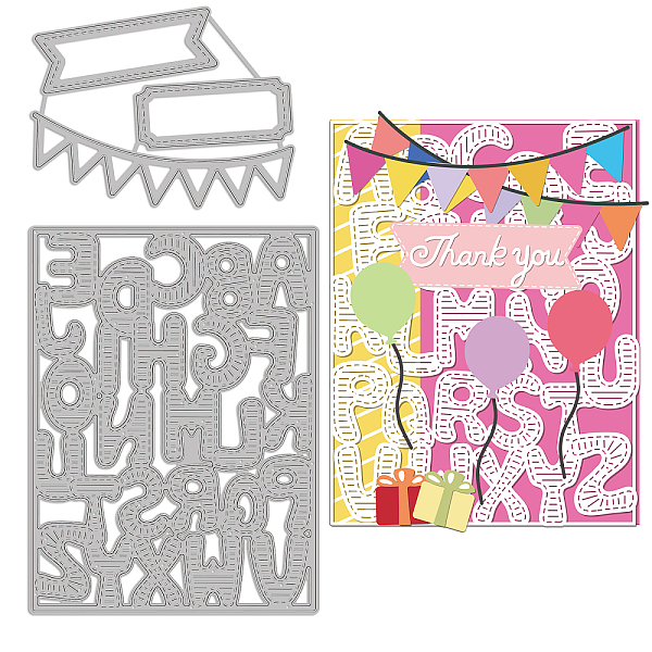 PandaHall Carbon Steel Cutting Dies Stencils, for DIY Scrapbooking, Photo Album, Decorative Embossing Paper Card, Stainless Steel Color...
PandaHall Carbon Steel Cutting Dies Stencils, for DIY Scrapbooking, Photo Album, Decorative Embossing Paper Card, Stainless Steel Color...