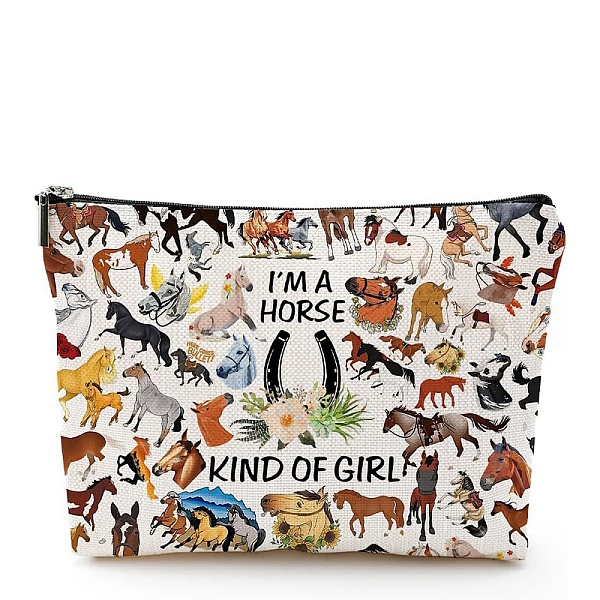 PandaHall Cotton and Linen Makeup Storage Bag, Multi-functional Travel Toilet Bag, Clutch Bag with Zipper for Women, Horse, 18x25cm Cotton...
PandaHall Cotton and Linen Makeup Storage Bag, Multi-functional Travel Toilet Bag, Clutch Bag with Zipper for Women, Horse, 18x25cm Cotton...