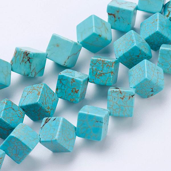 PandaHall Natural Magnesite Beads Strands, Dyed, Cube, Dark Turquoise, 10x10x10mm, Hole: 1mm, about 26pcs/strand, 15 inch Magnesite Cube..., Cyan
PandaHall Natural Magnesite Beads Strands, Dyed, Cube, Dark Turquoise, 10x10x10mm, Hole: 1mm, about 26pcs/strand, 15 inch Magnesite Cube..., Cyan
