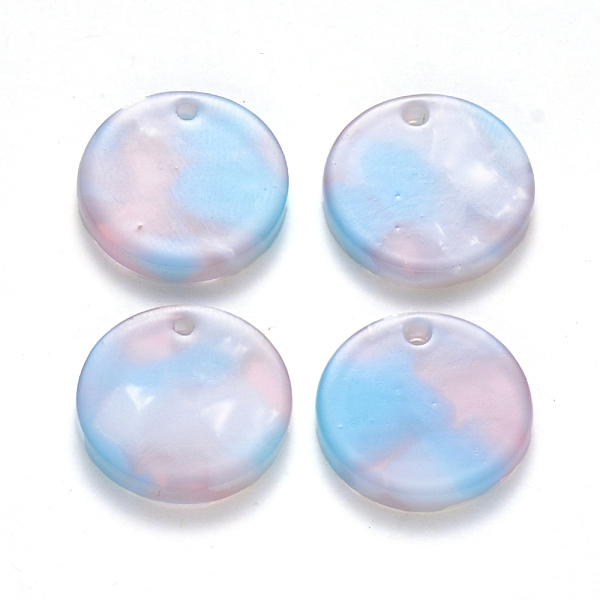 PandaHall Cellulose Acetate(Resin) Pendants, Flat Round, Light Sky Blue, 17x3mm, Hole: 1.2mm Cellulose Acetate Flat Round Blue
PandaHall Cellulose Acetate(Resin) Pendants, Flat Round, Light Sky Blue, 17x3mm, Hole: 1.2mm Cellulose Acetate Flat Round Blue