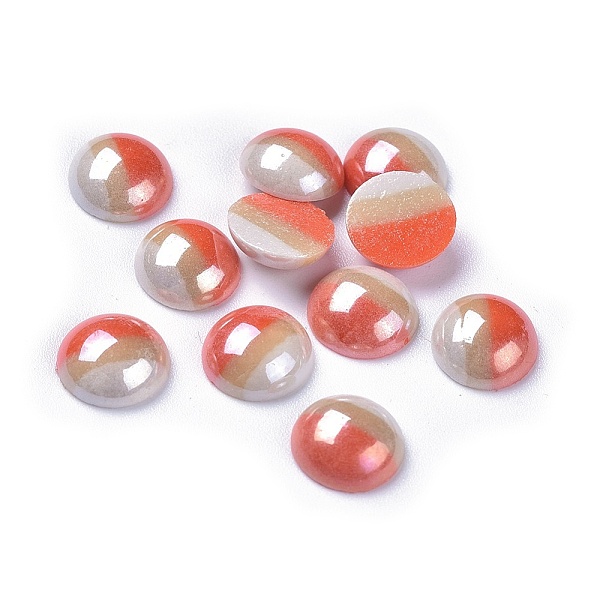 PandaHall Opaque Glass Cabochons, Stripe Pattern, Tri-color Stripe, Half Round, Colorful, 9.5~10x3.5mm Glass Half Round
PandaHall Opaque Glass Cabochons, Stripe Pattern, Tri-color Stripe, Half Round, Colorful, 9.5~10x3.5mm Glass Half Round