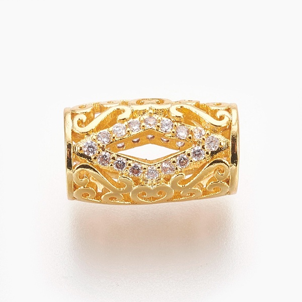PandaHall Brass Micro Pave Cubic Zirconia Beads, Large Hole Beads, Lead Free & Cadmium Free & Nickel Free, Long-Lasting Plated, Column..., Clear
PandaHall Brass Micro Pave Cubic Zirconia Beads, Large Hole Beads, Lead Free & Cadmium Free & Nickel Free, Long-Lasting Plated, Column..., Clear