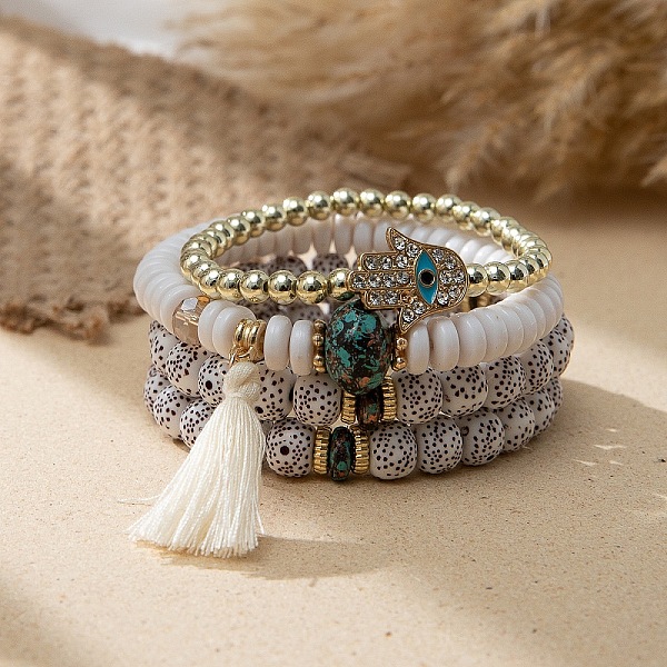 PandaHall Bohemian Glass Beaded Stretch Bracelet Sets, Stackable Bracelets for Women Glass
PandaHall Bohemian Glass Beaded Stretch Bracelet Sets, Stackable Bracelets for Women Glass