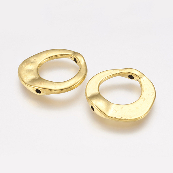 PandaHall Tibetan Style Irregular Ring Bead Frames, Cadmium Free & Lead Free, Antique Golden, 20.5x20.5x3mm, Hole: 12mm Alloy Ring
PandaHall Tibetan Style Irregular Ring Bead Frames, Cadmium Free & Lead Free, Antique Golden, 20.5x20.5x3mm, Hole: 12mm Alloy Ring
