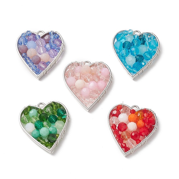PandaHall Glass Pendants, with Rack Plating Alloy Heart Open Back Bezel Pendants Finding, Mixed Color, 34~34.5x30~30.5x6~7.5mm, Hole: 3mm..., Multicolor
PandaHall Glass Pendants, with Rack Plating Alloy Heart Open Back Bezel Pendants Finding, Mixed Color, 34~34.5x30~30.5x6~7.5mm, Hole: 3mm..., Multicolor