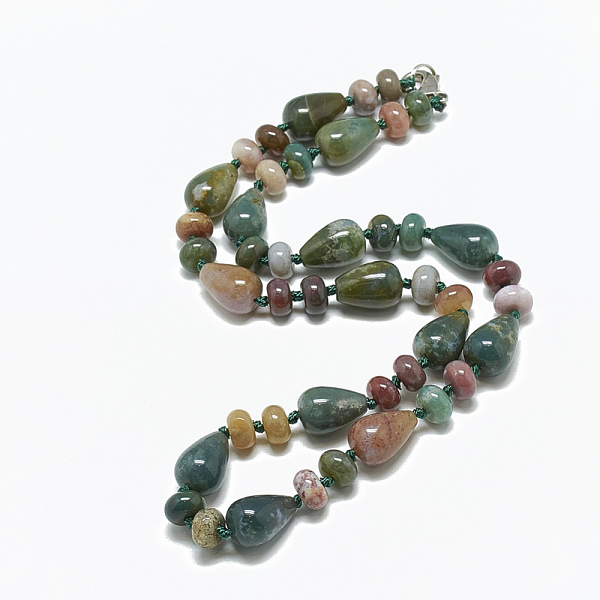 PandaHall Natural Indian Agate Beaded Necklaces, with Alloy Lobster Clasps, Teardrop, 18.1 inch~18.5 inch(46~47cm) Indian Agate
PandaHall Natural Indian Agate Beaded Necklaces, with Alloy Lobster Clasps, Teardrop, 18.1 inch~18.5 inch(46~47cm) Indian Agate