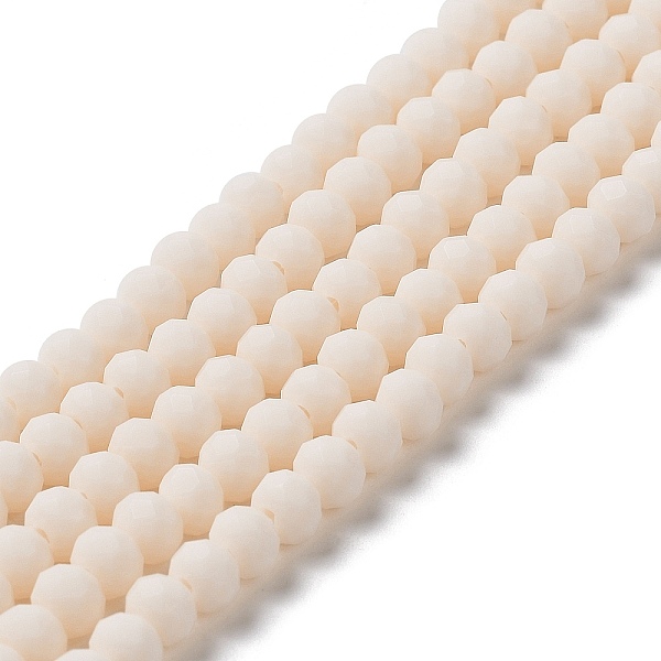 PandaHall Glass Beads Strands, Faceted, Frosted, Rondelle, Antique White, 6x4.5mm, Hole: 1mm, about 86pcs/strand, 16.14''(41cm) Glass...
PandaHall Glass Beads Strands, Faceted, Frosted, Rondelle, Antique White, 6x4.5mm, Hole: 1mm, about 86pcs/strand, 16.14''(41cm) Glass...