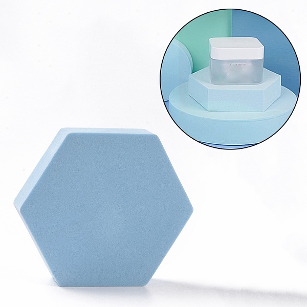 PandaHall EVA Foam Photography Props, 3D Geometric Shooting Backgrounds, Jewelry Display Base, Hexagon, Light Sky Blue, 79x89x20mm Sponge
PandaHall EVA Foam Photography Props, 3D Geometric Shooting Backgrounds, Jewelry Display Base, Hexagon, Light Sky Blue, 79x89x20mm Sponge