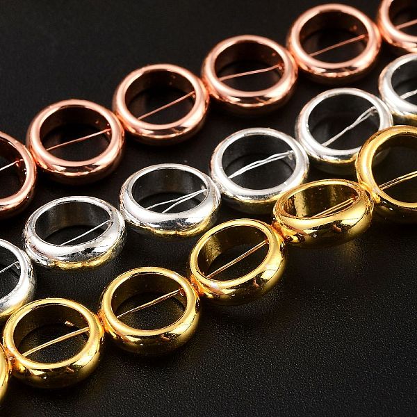 PandaHall Non-magnetic Synthetic Hematite Beads Strands, Galvanic Plating(Color Retention for 1 Year), Ring, Mixed Color, 10x3mm, Hole: 1mm...
PandaHall Non-magnetic Synthetic Hematite Beads Strands, Galvanic Plating(Color Retention for 1 Year), Ring, Mixed Color, 10x3mm, Hole: 1mm...