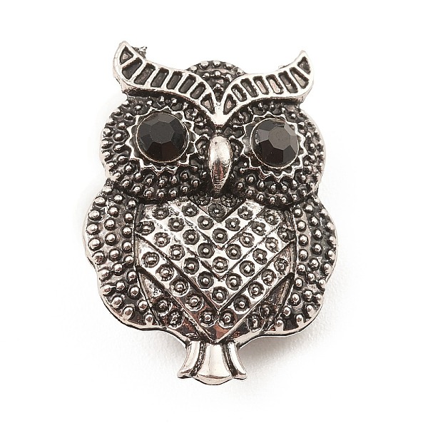PandaHall Rhinestone Owl Brooch Pin, Alloy Badge for Backpack Clothes, Antique Silver, 25.4x19x10mm Alloy+Rhinestone Owl Black
PandaHall Rhinestone Owl Brooch Pin, Alloy Badge for Backpack Clothes, Antique Silver, 25.4x19x10mm Alloy+Rhinestone Owl Black