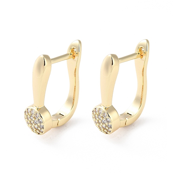 PandaHall Brass Micro Pave Cubic Zirconia Hoop Earrings, Flat Round, Real 18K Gold Plated, 16x6mm Cubic Zirconia Flat Round Clear
PandaHall Brass Micro Pave Cubic Zirconia Hoop Earrings, Flat Round, Real 18K Gold Plated, 16x6mm Cubic Zirconia Flat Round Clear