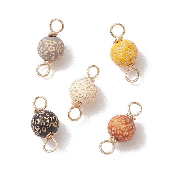 PandaHall Painted Natural Wood Connector Charms, with Eco-Friendly Light Gold Plated Copper Wire Double Loops, Round with Leopard Print..., Multicolor
PandaHall Painted Natural Wood Connector Charms, with Eco-Friendly Light Gold Plated Copper Wire Double Loops, Round with Leopard Print..., Multicolor