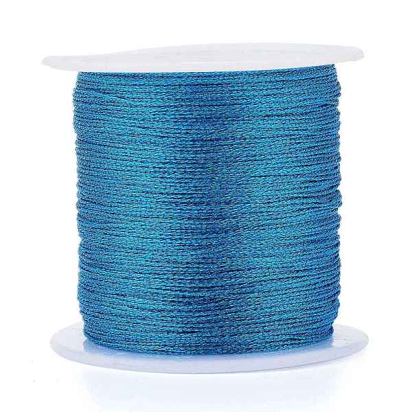 PandaHall Polyester Braided Metallic Thread, for DIY Braided Bracelets Making and Embroidery, Dodger Blue, 0.4mm, 6-Ply, about 54.68 yards...
PandaHall Polyester Braided Metallic Thread, for DIY Braided Bracelets Making and Embroidery, Dodger Blue, 0.4mm, 6-Ply, about 54.68 yards...