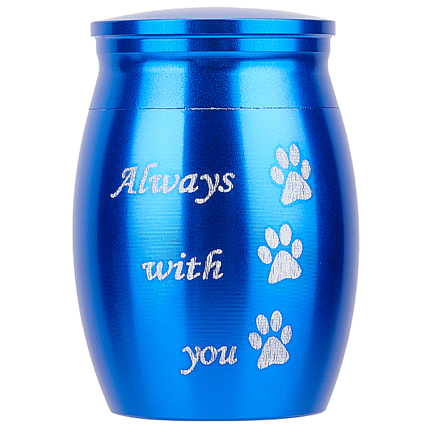 PandaHall 316 Stainless Steel Pet Cinerary Casket, Column with Paw Print Pattern, Blue, 40x30mm Stainless Steel Paw Print Blue
PandaHall 316 Stainless Steel Pet Cinerary Casket, Column with Paw Print Pattern, Blue, 40x30mm Stainless Steel Paw Print Blue