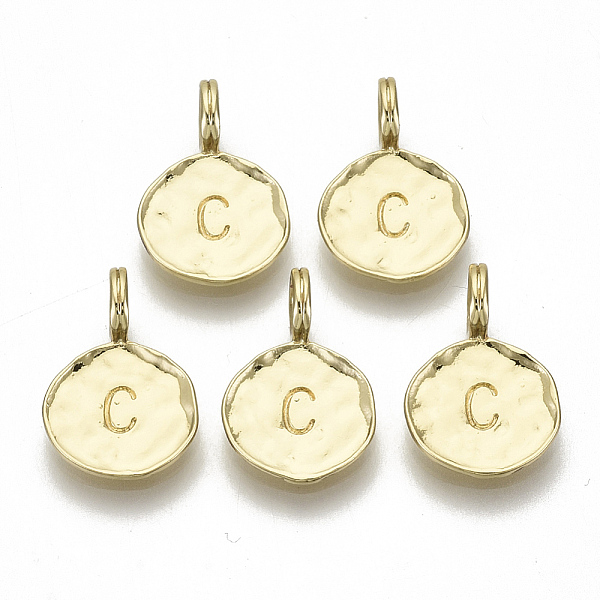 PandaHall Alloy Pendants, Cadmium Free & Nickel Free & Lead Free, Flat Round with Letter, Real 18K Gold Plated, Letter.C, 17x11.5x1.5mm...
PandaHall Alloy Pendants, Cadmium Free & Nickel Free & Lead Free, Flat Round with Letter, Real 18K Gold Plated, Letter.C, 17x11.5x1.5mm...