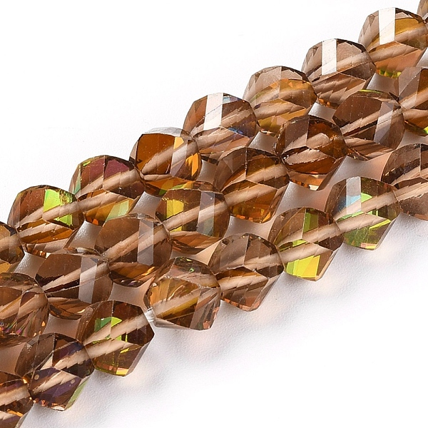 PandaHall Electroplate Transparent K9 Glass Beads Strands, Faceted, Twisted Round, Sienna, 8mm, Hole: 1mm, about 50pcs/strand, 13.78 inch..., Brown
PandaHall Electroplate Transparent K9 Glass Beads Strands, Faceted, Twisted Round, Sienna, 8mm, Hole: 1mm, about 50pcs/strand, 13.78 inch..., Brown