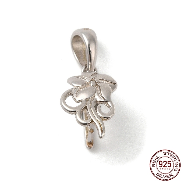 PandaHall Rhodium Plated 925 Sterling Silver Ice Pick Pinch Bails, Flower, with S925 Stamp, Real Platinum Plated, 14.5x7.5mm, Hole...
PandaHall Rhodium Plated 925 Sterling Silver Ice Pick Pinch Bails, Flower, with S925 Stamp, Real Platinum Plated, 14.5x7.5mm, Hole...