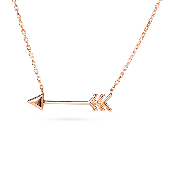 PandaHall TINYSAND Chic 925 Sterling Silver Arrows Pendant Necklaces, Rose Gold, 17 inch Sterling Silver
PandaHall TINYSAND Chic 925 Sterling Silver Arrows Pendant Necklaces, Rose Gold, 17 inch Sterling Silver