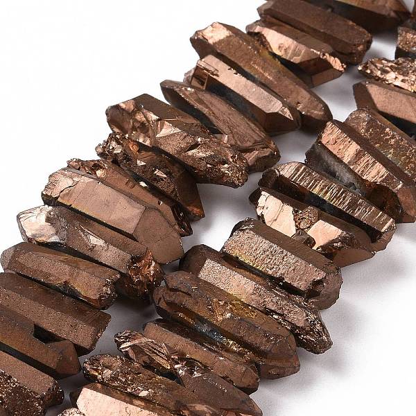 PandaHall Natural Quartz Crystal Points Beads Strands, Dyed, Nuggets, Camel, 15~30x4~8x4~7mm, Hole: 1mm, 8 inch Quartz Crystal Nuggets Brown
PandaHall Natural Quartz Crystal Points Beads Strands, Dyed, Nuggets, Camel, 15~30x4~8x4~7mm, Hole: 1mm, 8 inch Quartz Crystal Nuggets Brown