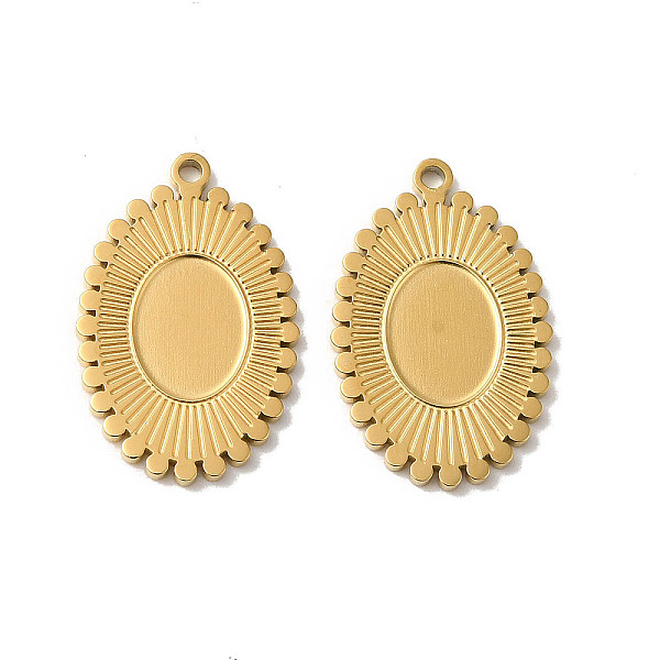 PandaHall Manual Polishing 304 Stainless Steel Pendant Cabochon Settings, Oval, Real 18K Gold Plated, Tray: 8.5x6.5mm, 19x12.5x1.5mm, Hole...
PandaHall Manual Polishing 304 Stainless Steel Pendant Cabochon Settings, Oval, Real 18K Gold Plated, Tray: 8.5x6.5mm, 19x12.5x1.5mm, Hole...