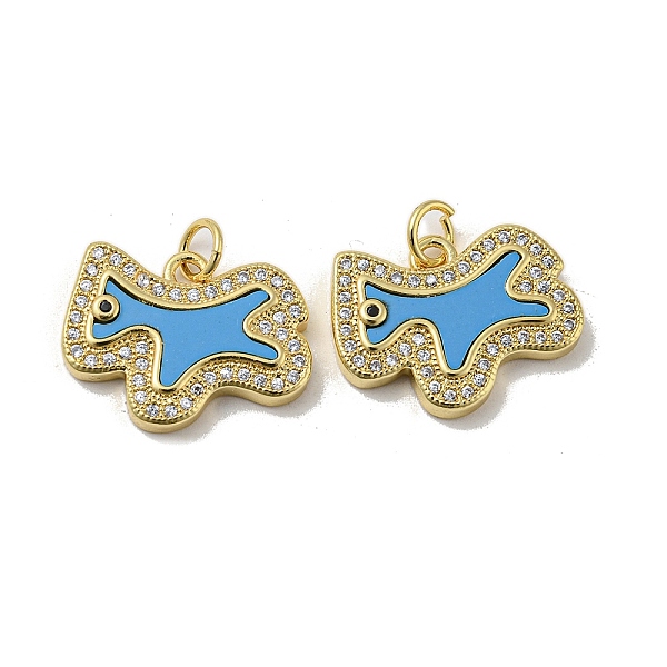 PandaHall Brass Micro Pave Cubic Zirconia Pendants, with Synthetic Turquoise, Horse, Deep Sky Blue, 14x19x3mm Brass+Cubic Zirconia Horse
PandaHall Brass Micro Pave Cubic Zirconia Pendants, with Synthetic Turquoise, Horse, Deep Sky Blue, 14x19x3mm Brass+Cubic Zirconia Horse