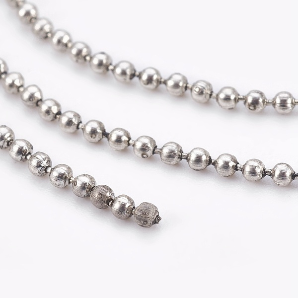 PandaHall Iron Ball Chains, Beads Chain, Soldered, with Spool, Nickel Free, Antique Silver, 1.5mm, about 328.08 Feet(100m)/roll Iron
PandaHall Iron Ball Chains, Beads Chain, Soldered, with Spool, Nickel Free, Antique Silver, 1.5mm, about 328.08 Feet(100m)/roll Iron