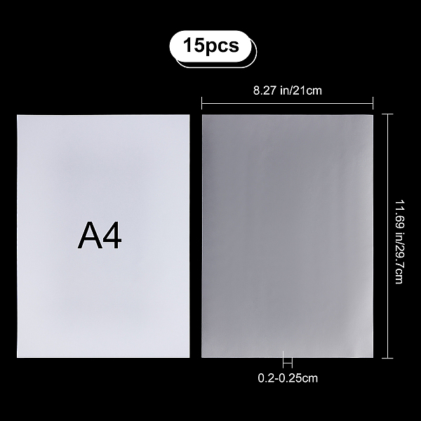 PandaHall GORGECRAFT DTF Transfer Film A4 8.3" x 11.7" 15 Sheets Double-Sided PET Heat Transfer Paper Glossy White DTF Film Direct Print On...
PandaHall GORGECRAFT DTF Transfer Film A4 8.3" x 11.7" 15 Sheets Double-Sided PET Heat Transfer Paper Glossy White DTF Film Direct Print On...