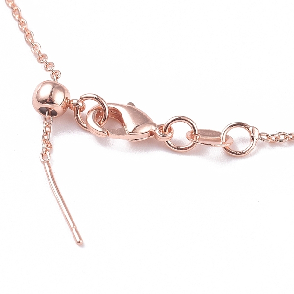 PandaHall Brass Cable Chain Necklaces, Long-Lasting Plated, with Lobster Claw Clasps and Stopper Beads, Rose Gold, 17.71 inch(45cm), 0.5mm...
PandaHall Brass Cable Chain Necklaces, Long-Lasting Plated, with Lobster Claw Clasps and Stopper Beads, Rose Gold, 17.71 inch(45cm), 0.5mm...