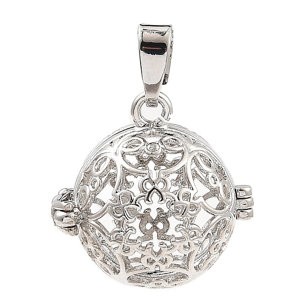 PandaHall Rack Plating Brass Bead Cage Pendants, For Chime Ball Pendant Necklaces Making, Long-Lasting Plated, Round, Platinum, Tray: 16.5mm...
PandaHall Rack Plating Brass Bead Cage Pendants, For Chime Ball Pendant Necklaces Making, Long-Lasting Plated, Round, Platinum, Tray: 16.5mm...