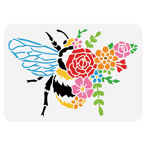 PandaHall FINGERINSPIRE Flower Bees Painting Stencil 11.7x8.3 inch Hollow Out Big Bee Craft Stencil Reusable Plastic Floral Leaves Stencil...
PandaHall FINGERINSPIRE Flower Bees Painting Stencil 11.7x8.3 inch Hollow Out Big Bee Craft Stencil Reusable Plastic Floral Leaves Stencil...