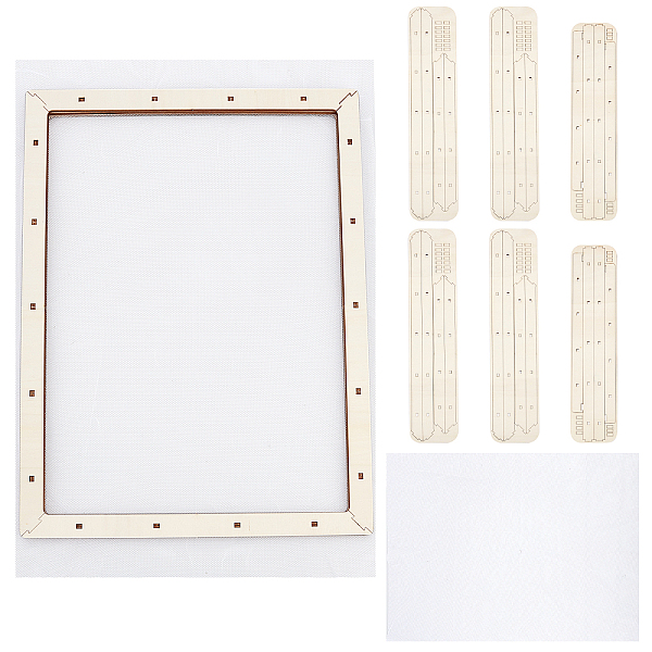 PandaHall Basswood Assembled Paper Making Frame, with Gauze, Rectangle, Blanched Almond, finished product: 400x300mm Wood
PandaHall Basswood Assembled Paper Making Frame, with Gauze, Rectangle, Blanched Almond, finished product: 400x300mm Wood