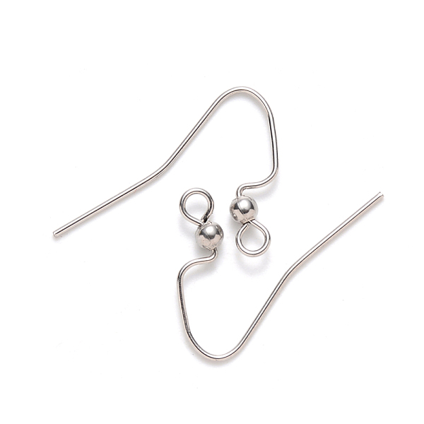 PandaHall 304 Stainless Steel Earring Hooks, Ear Wire, with Horizontal Loop, Stainless Steel Color, 17x22mm, Hole: 2mm, 21 Gauge, Pin: 0.7mm...
PandaHall 304 Stainless Steel Earring Hooks, Ear Wire, with Horizontal Loop, Stainless Steel Color, 17x22mm, Hole: 2mm, 21 Gauge, Pin: 0.7mm...