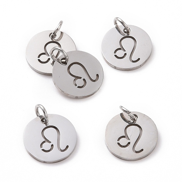 PandaHall 304 Stainless Steel Charms, Flat Round with Constellation/Zodiac Sign, Leo, 12x1mm, Hole: 3mm 304 Stainless Steel Leo
PandaHall 304 Stainless Steel Charms, Flat Round with Constellation/Zodiac Sign, Leo, 12x1mm, Hole: 3mm 304 Stainless Steel Leo