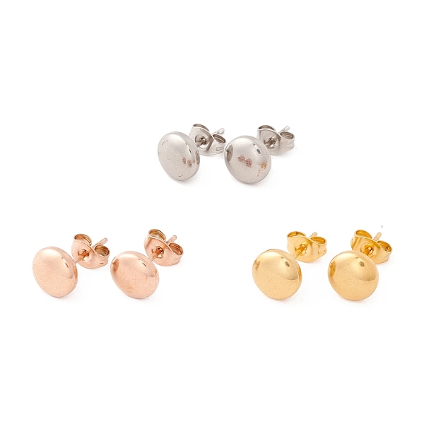 PandaHall 6 Pairs 304 Stainless Steel Flat Round Stud Earrings for Women, Mixed Color, 8mm, Pin: 1mm 304 Stainless Steel Flat Round
PandaHall 6 Pairs 304 Stainless Steel Flat Round Stud Earrings for Women, Mixed Color, 8mm, Pin: 1mm 304 Stainless Steel Flat Round